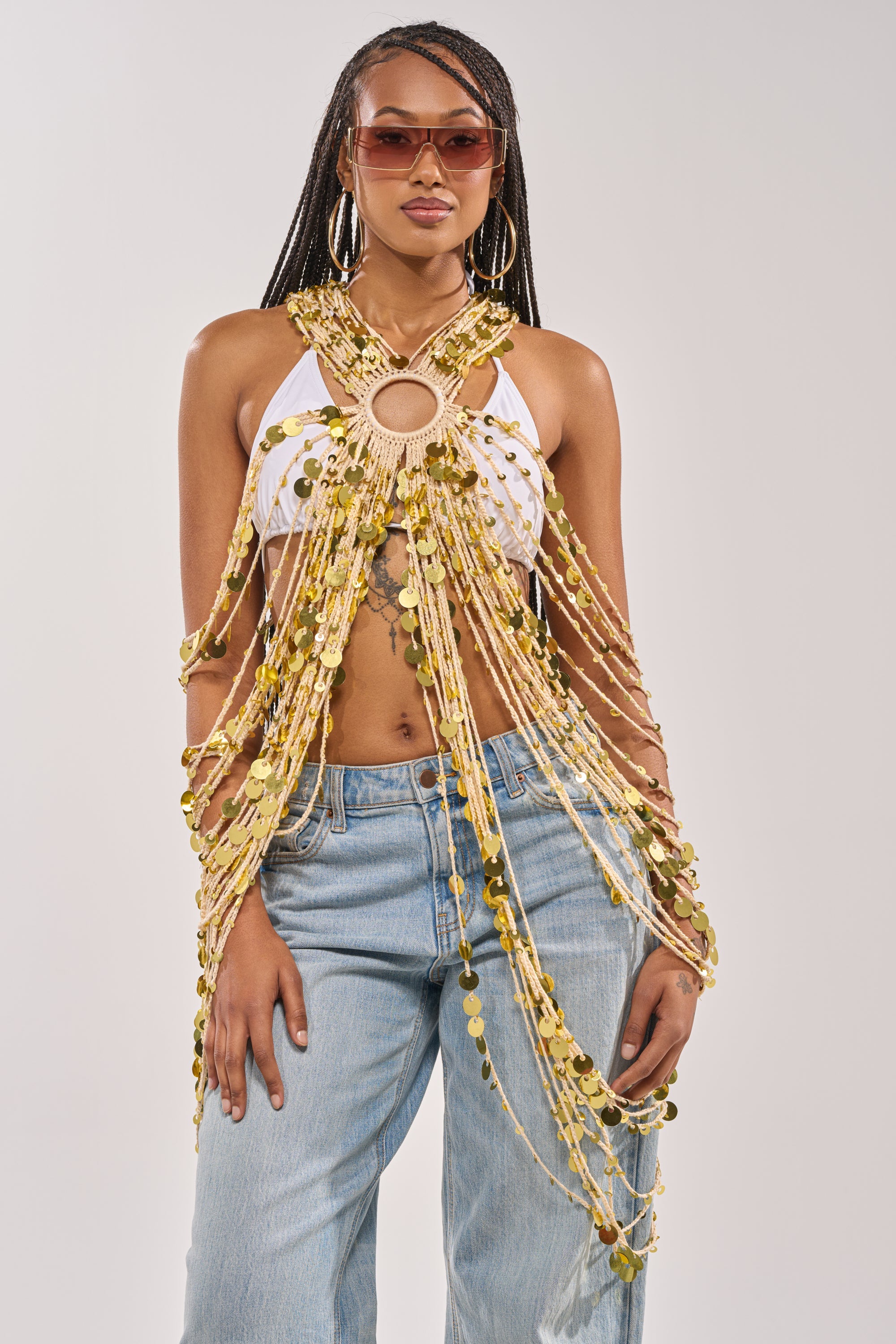SHAKE IT GIRL CROCHET TOP