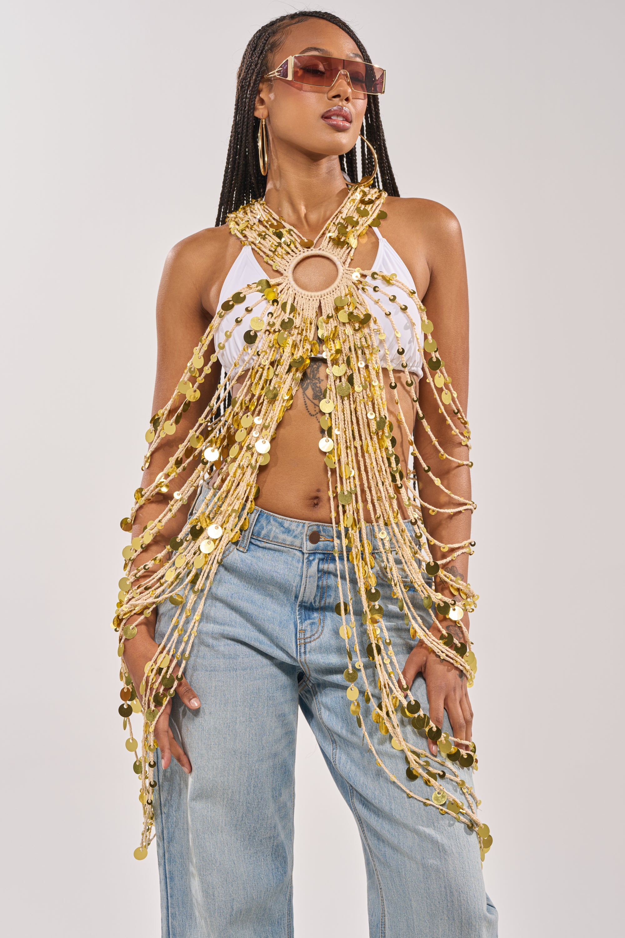 SHAKE IT GIRL CROCHET TOP