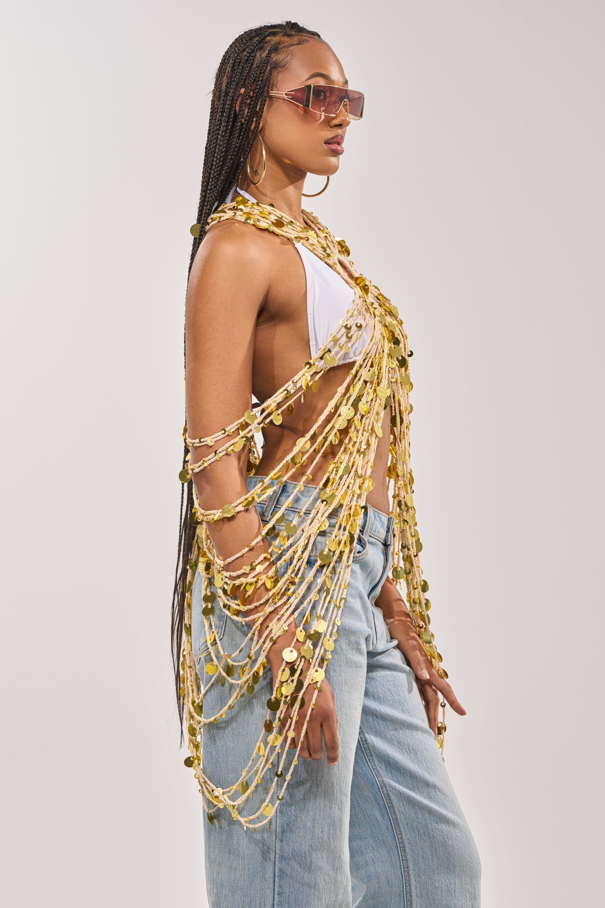 SHAKE IT GIRL CROCHET TOP
