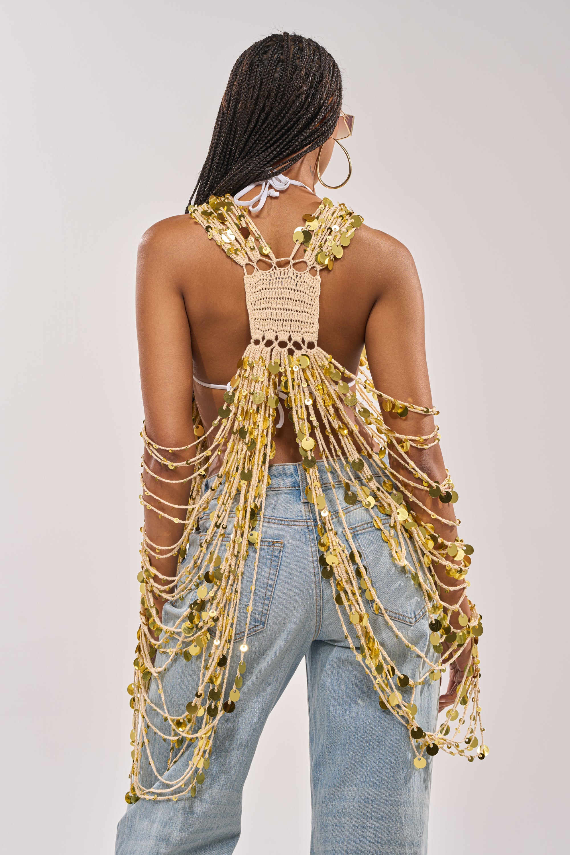 SHAKE IT GIRL CROCHET TOP
