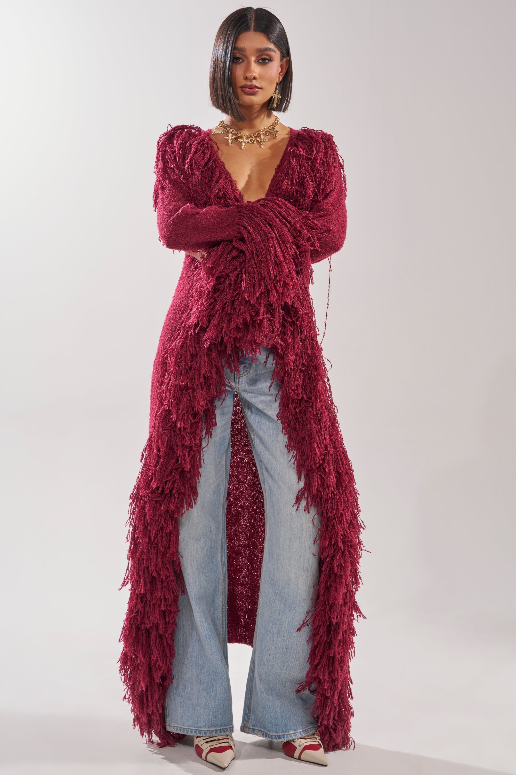 CAN'T GET ENOUGH FRINGE CARDIGAN