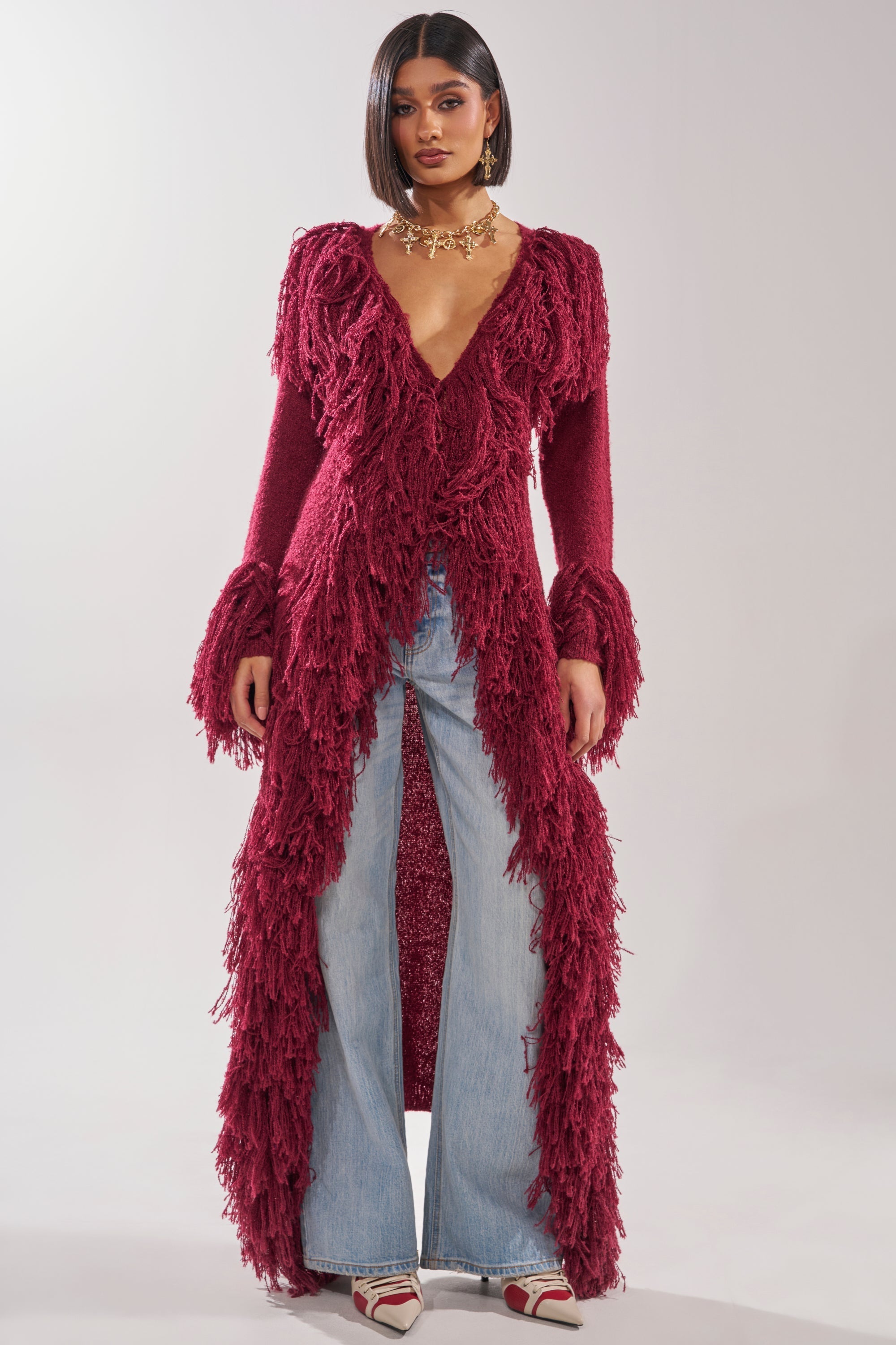 CAN'T GET ENOUGH FRINGE CARDIGAN
