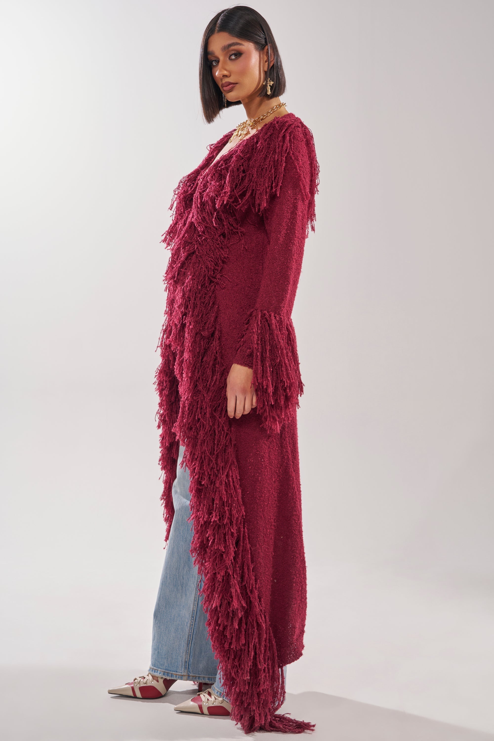 CAN'T GET ENOUGH FRINGE CARDIGAN