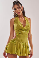KIANNA EMBELLISHED MINI DRESS