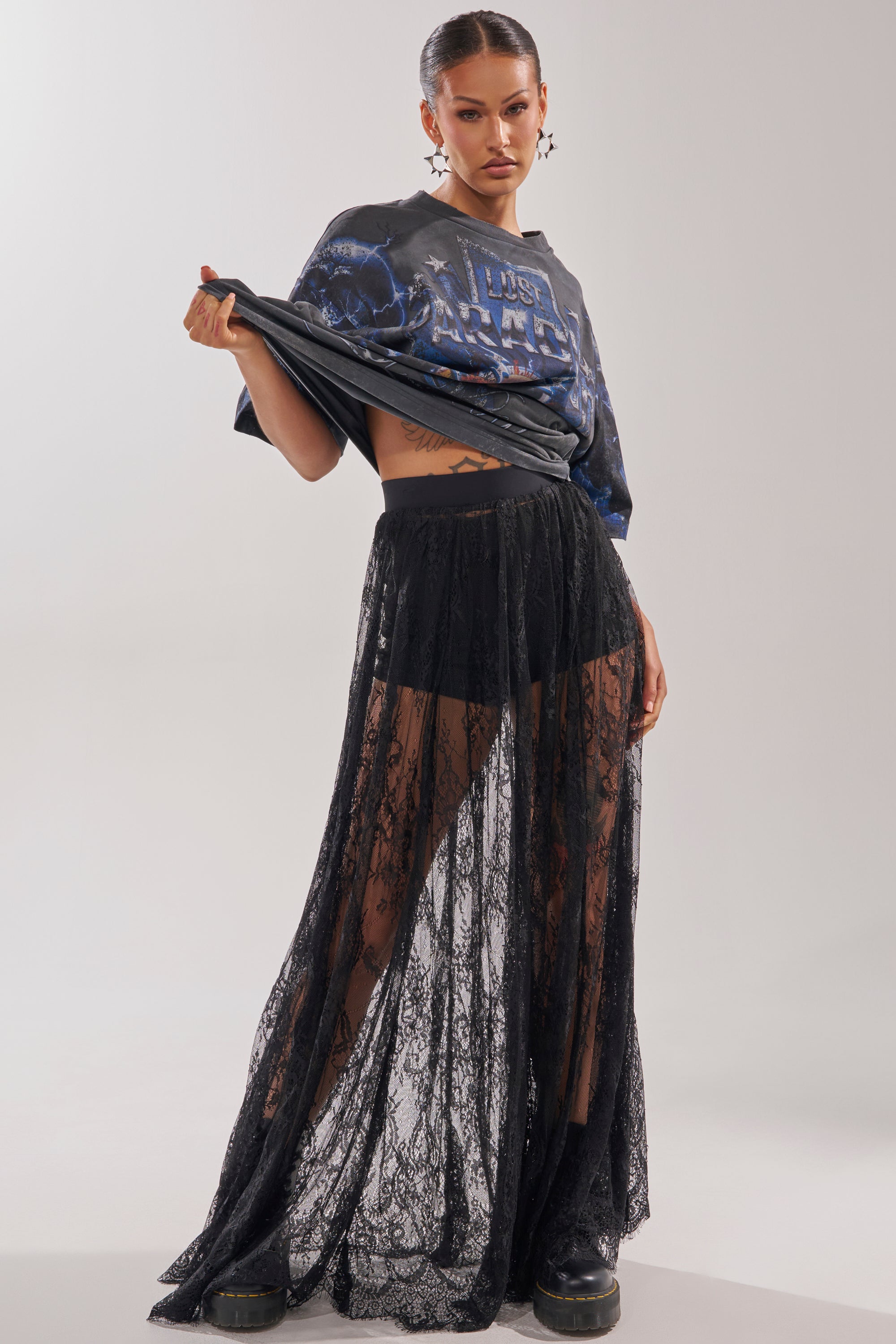 LOVELY DAYS LACE MAXI SKIRT