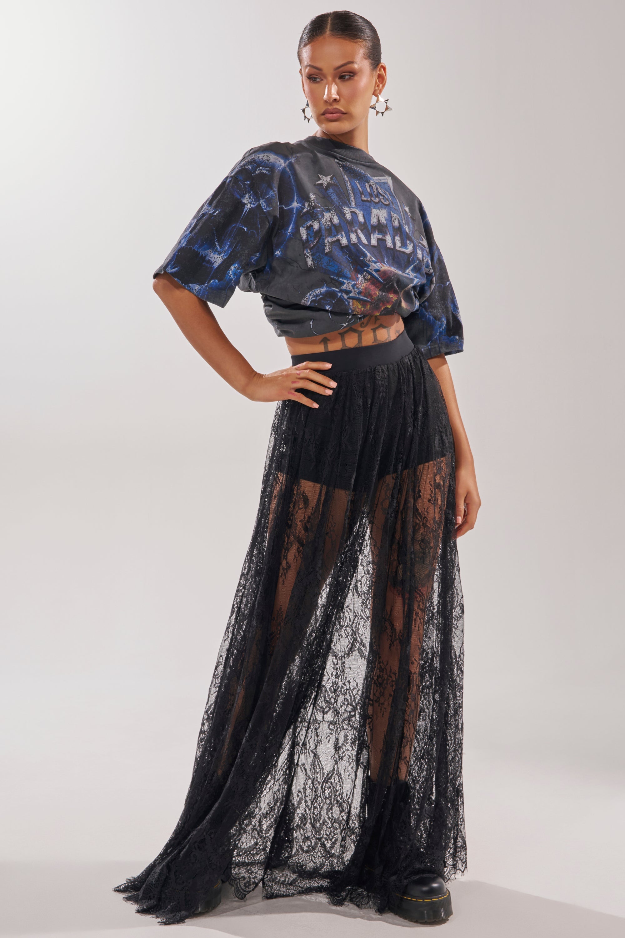 LOVELY DAYS LACE MAXI SKIRT