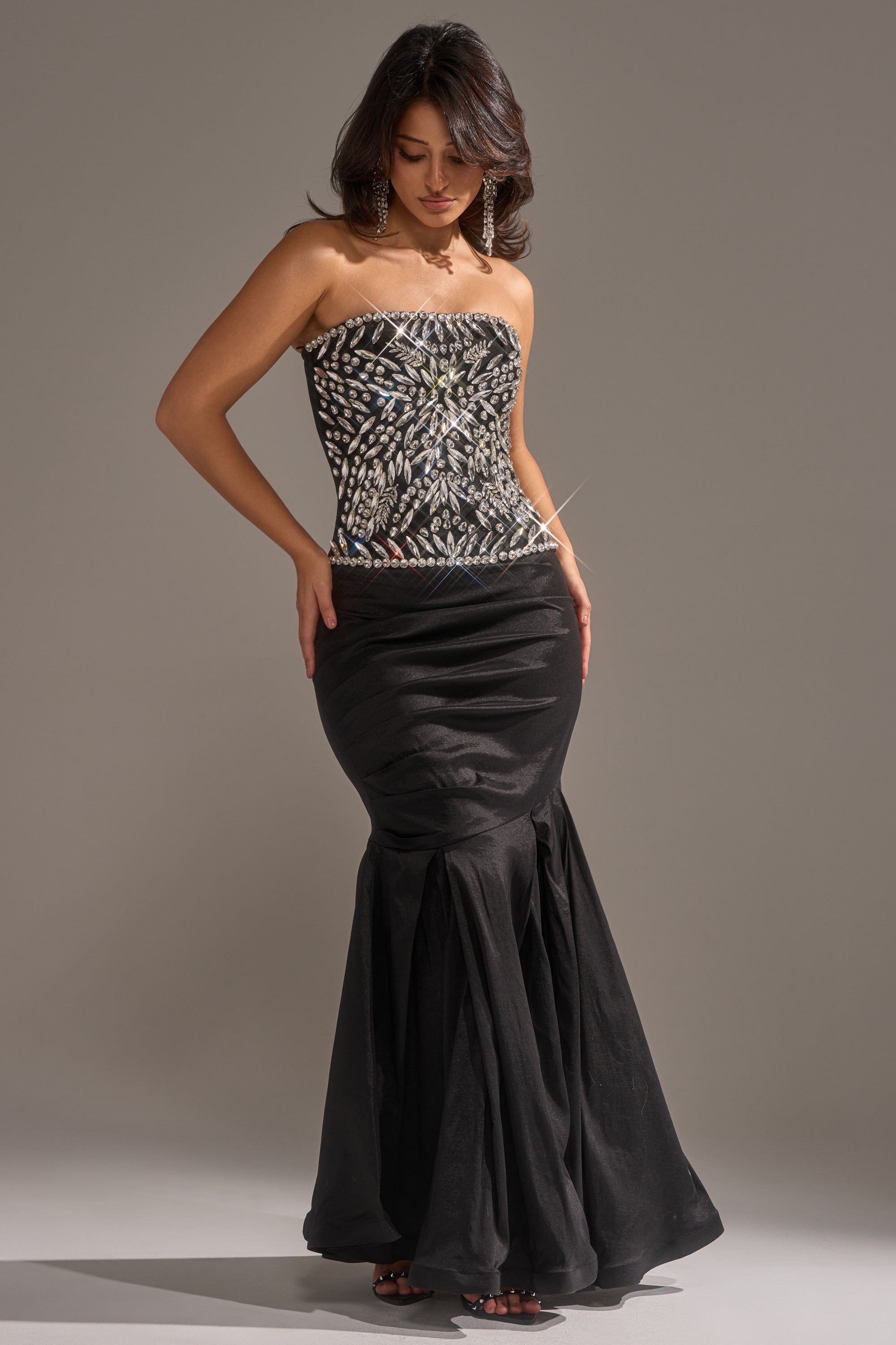 QUEEN OF THE NIGHT RHINESTONE CORSET