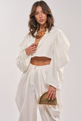 NEW BEGINNING CROPPED BLAZER