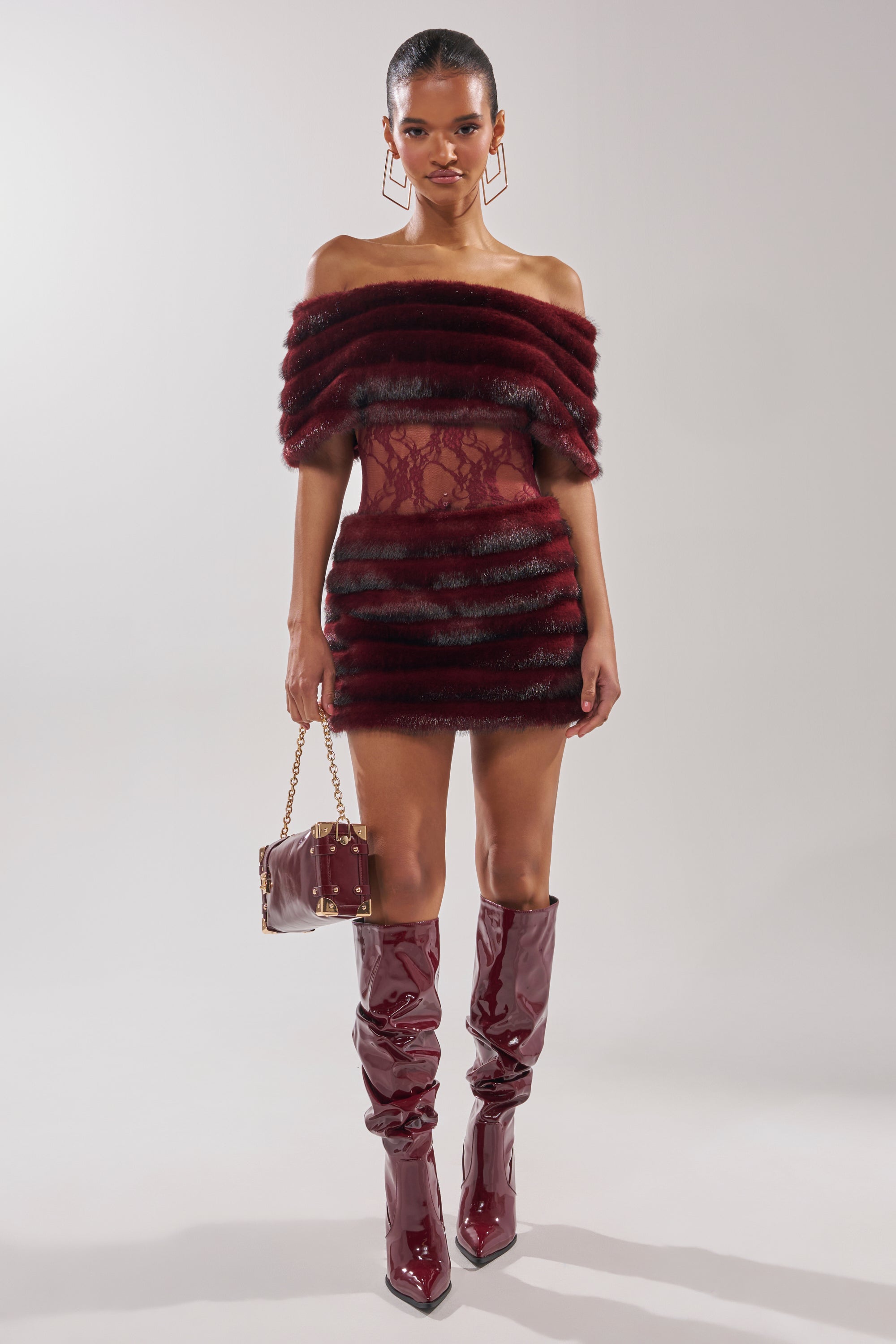 SOFT CHERRY SLEEVELESS MINI DRESS