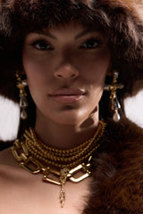 GOLD QUEEN NECKLACE SET