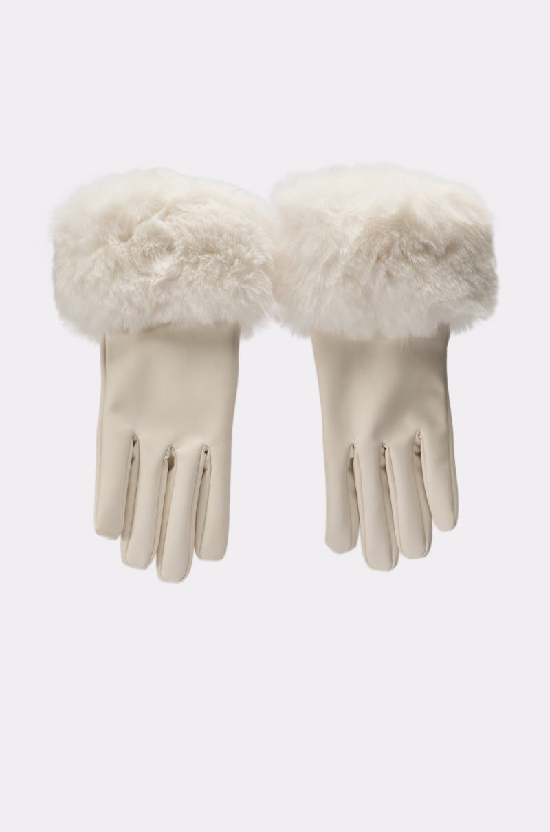 LUXE LIFE FAUX FUR GLOVES