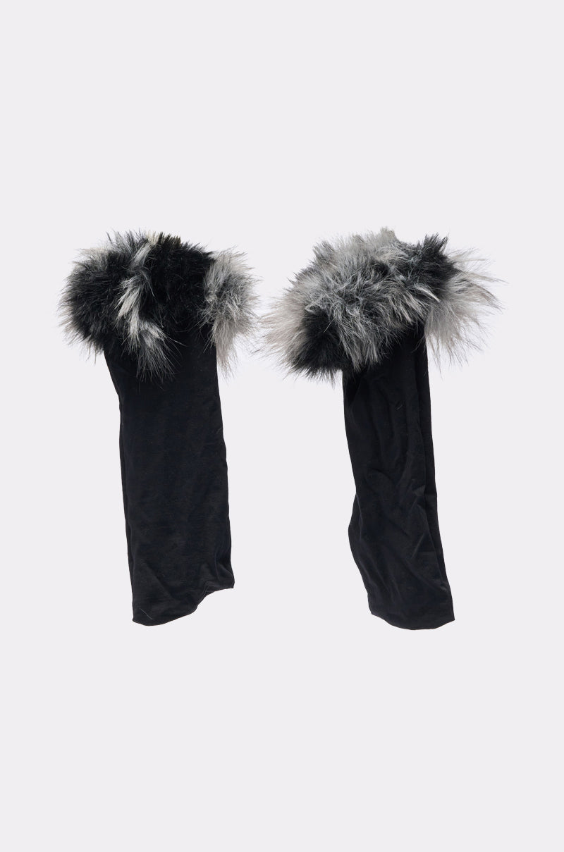 ARLO FAUX FUR TRIM SOCKS