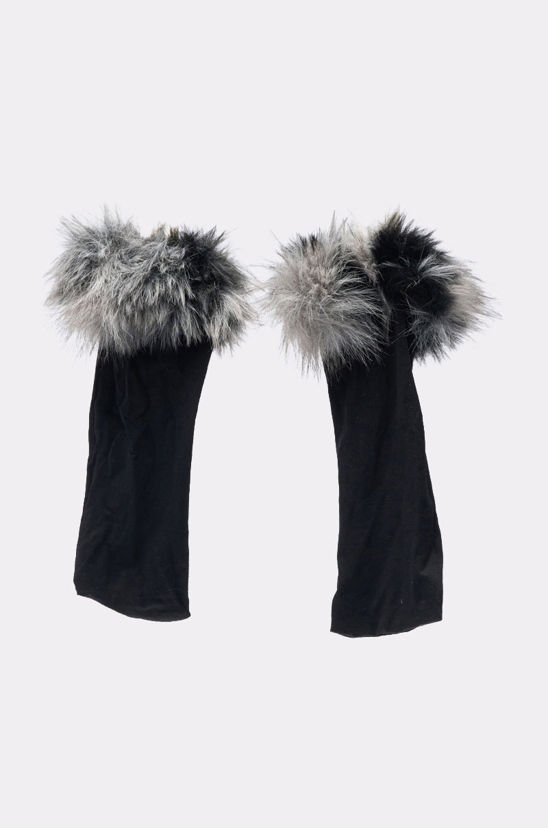 ARLO FAUX FUR TRIM SOCKS