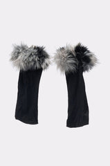 ARLO FAUX FUR TRIM SOCKS