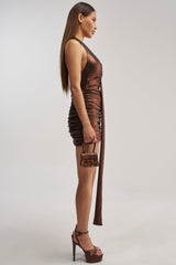 RADIANT REBEL RHINESTONE MINI DRESS