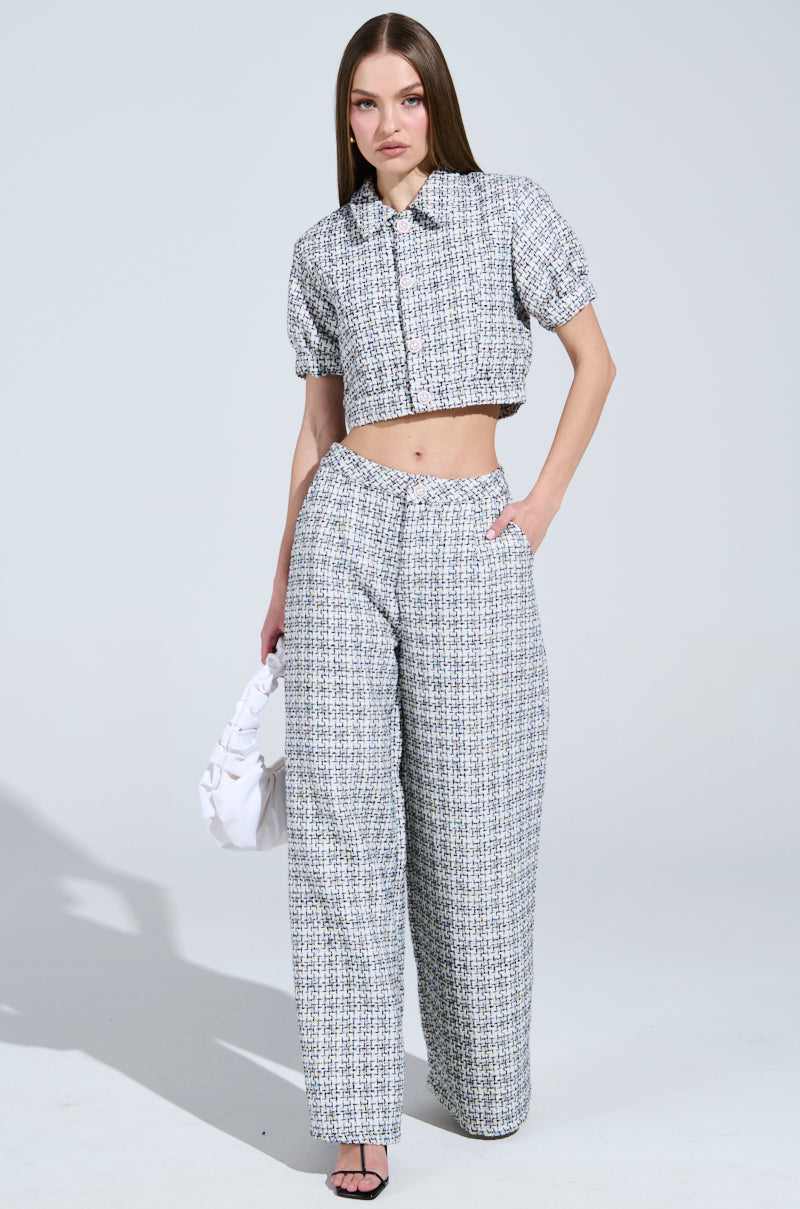 LULU TWEED PANTS
