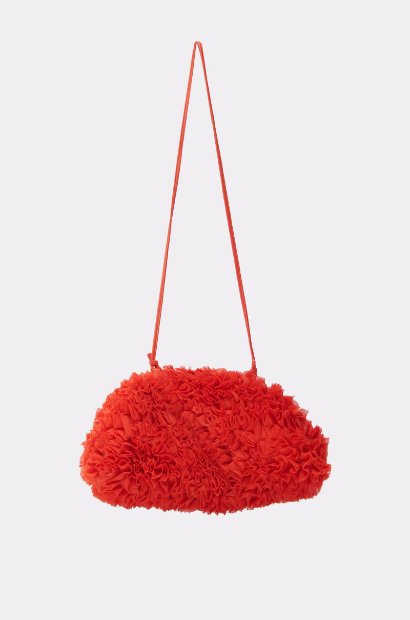 RUFFLED UP CLUTCH