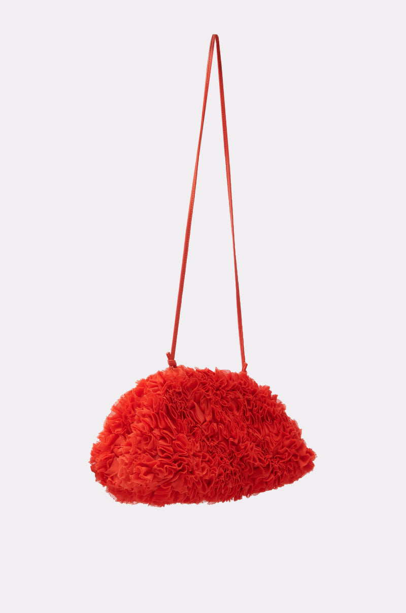 RUFFLED UP CLUTCH