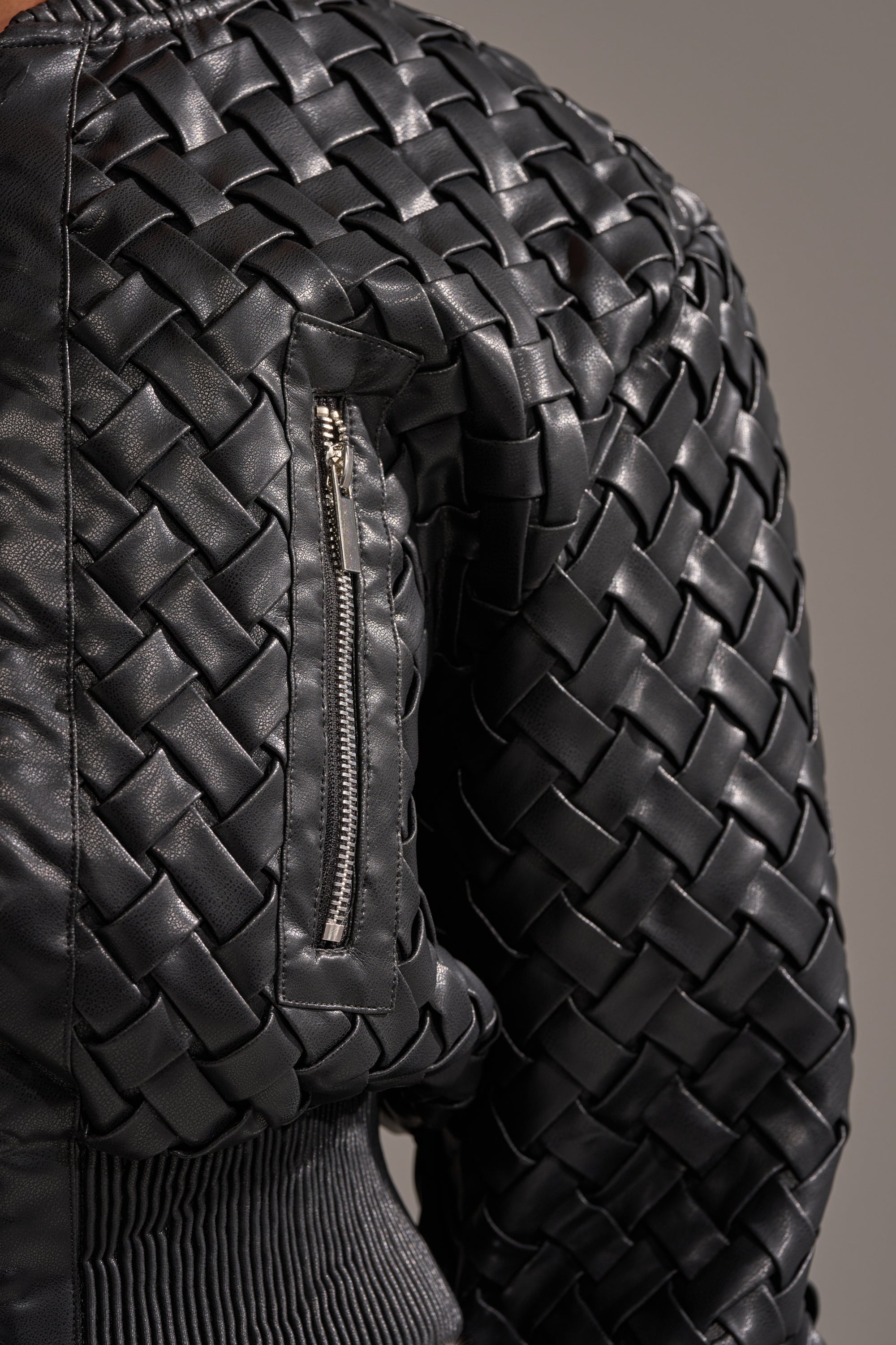 WICKER PARK WOVEN BOMBER