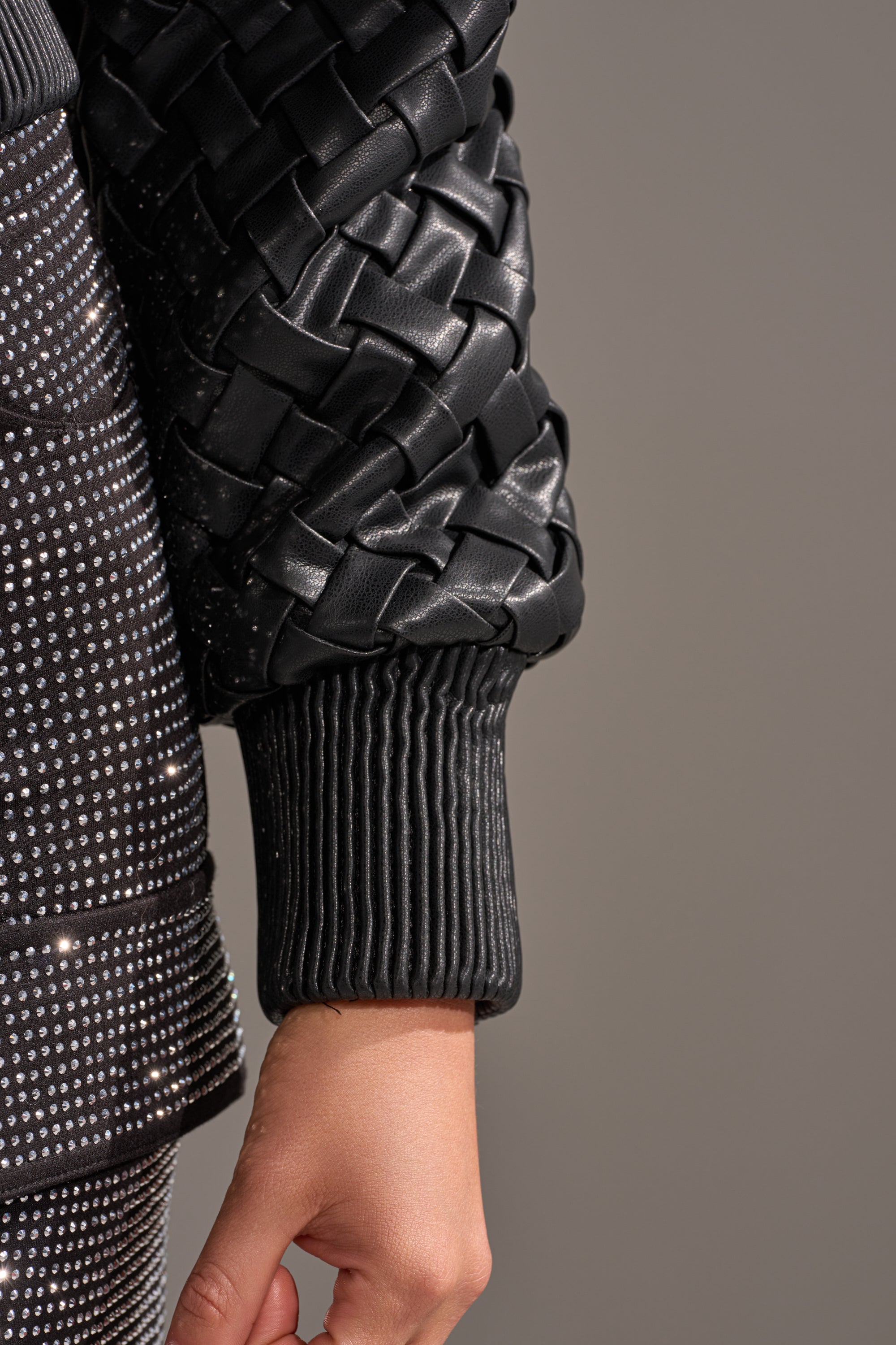 WICKER PARK WOVEN BOMBER