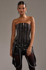 MORE CHAMPAGNE PLEASE RHINESTONE CORSET
