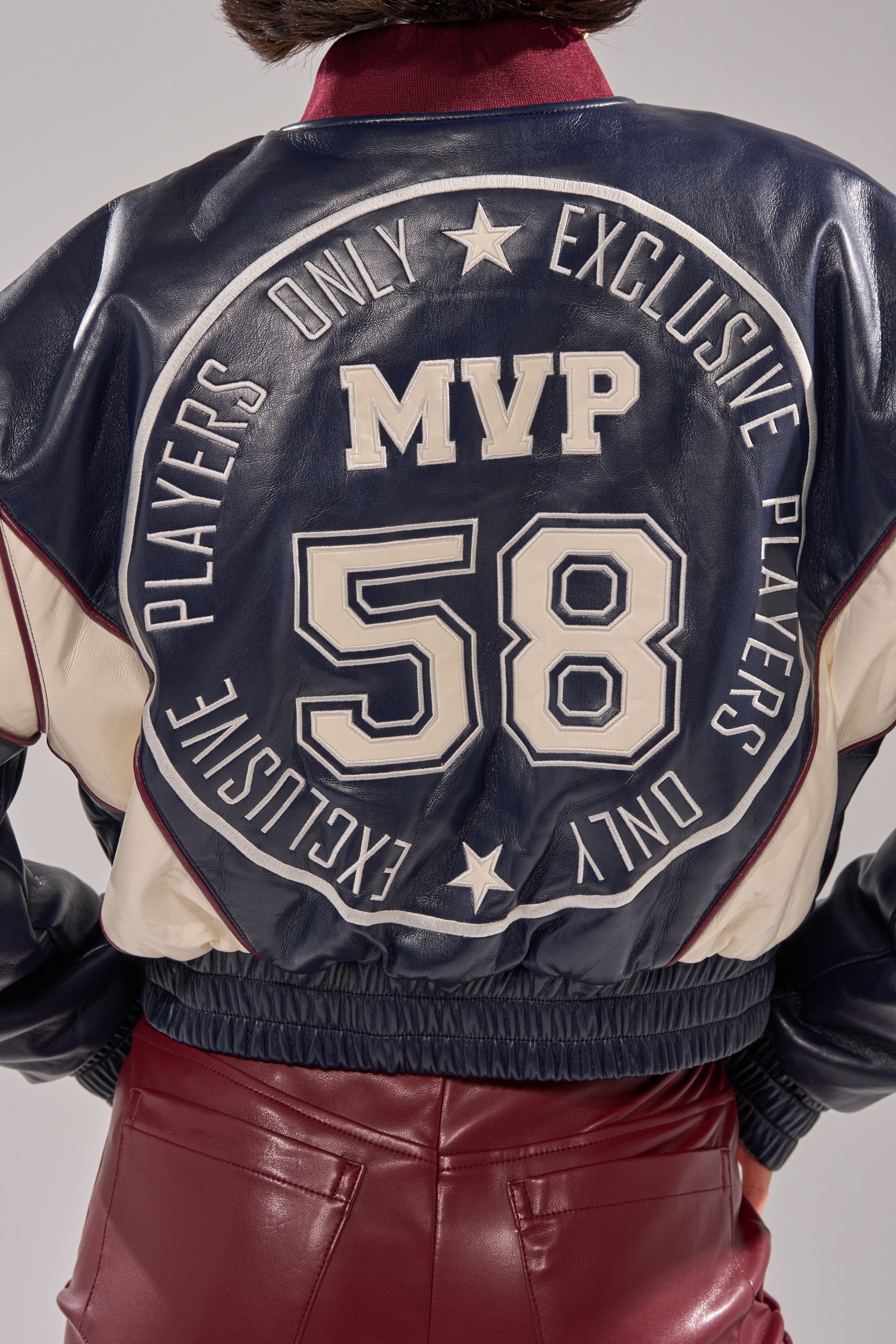 BUTTER LUXE VARSITY BOMBER