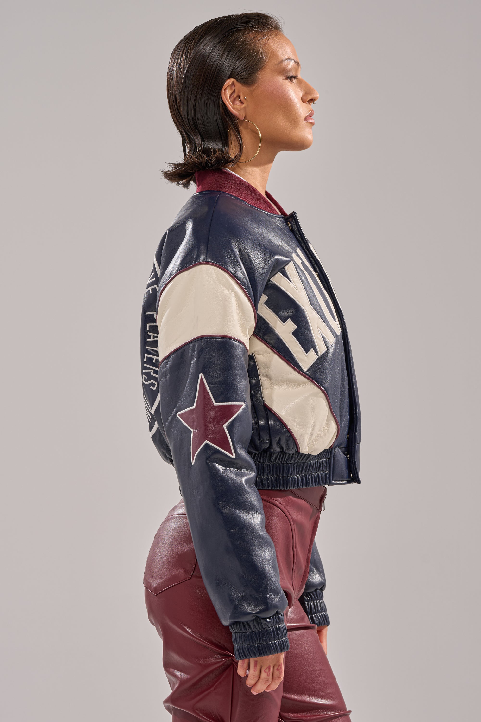 BUTTER LUXE VARSITY BOMBER