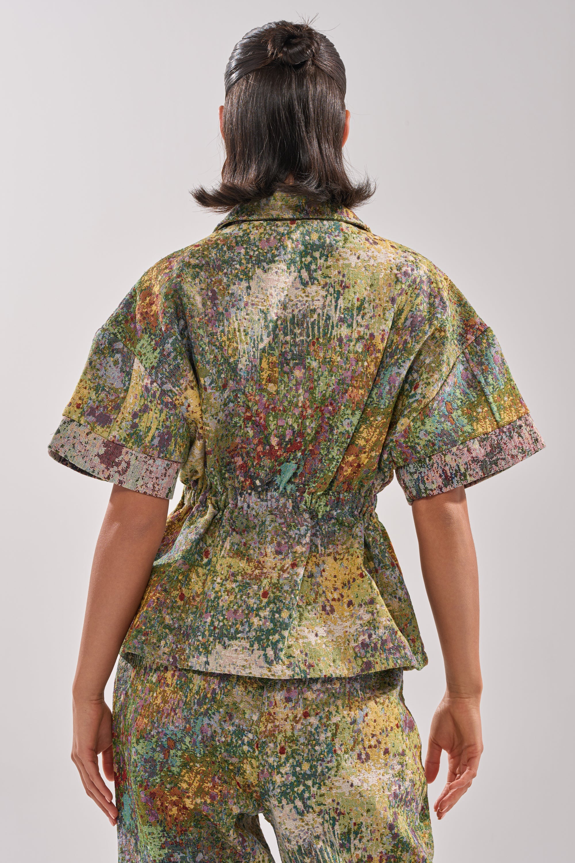 DEEP IN THE SEA BROCADE BLOUSE