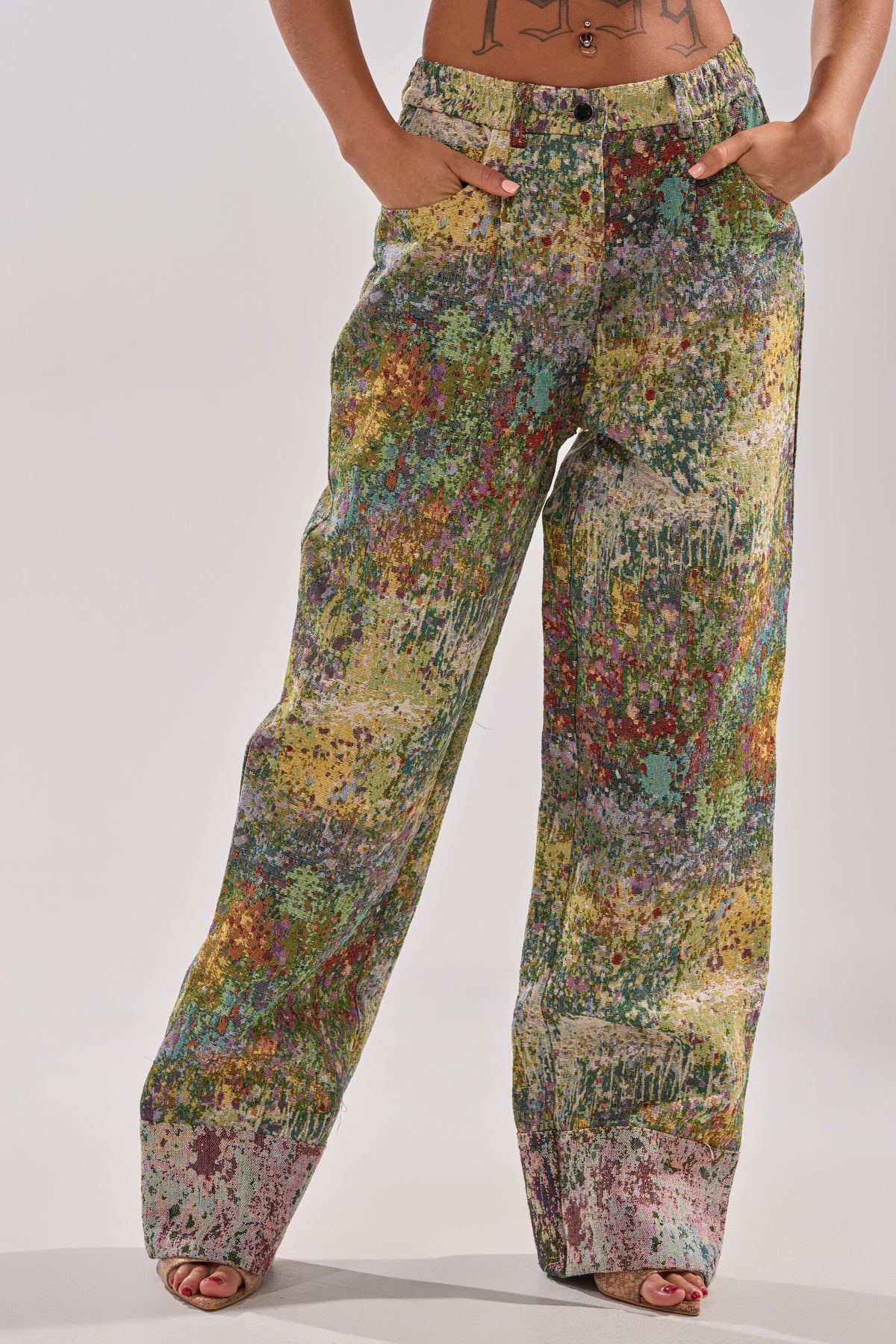 DEEP IN THE SEA BROCADE TROUSER