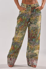 DEEP IN THE SEA BROCADE TROUSER
