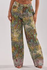 DEEP IN THE SEA BROCADE TROUSER