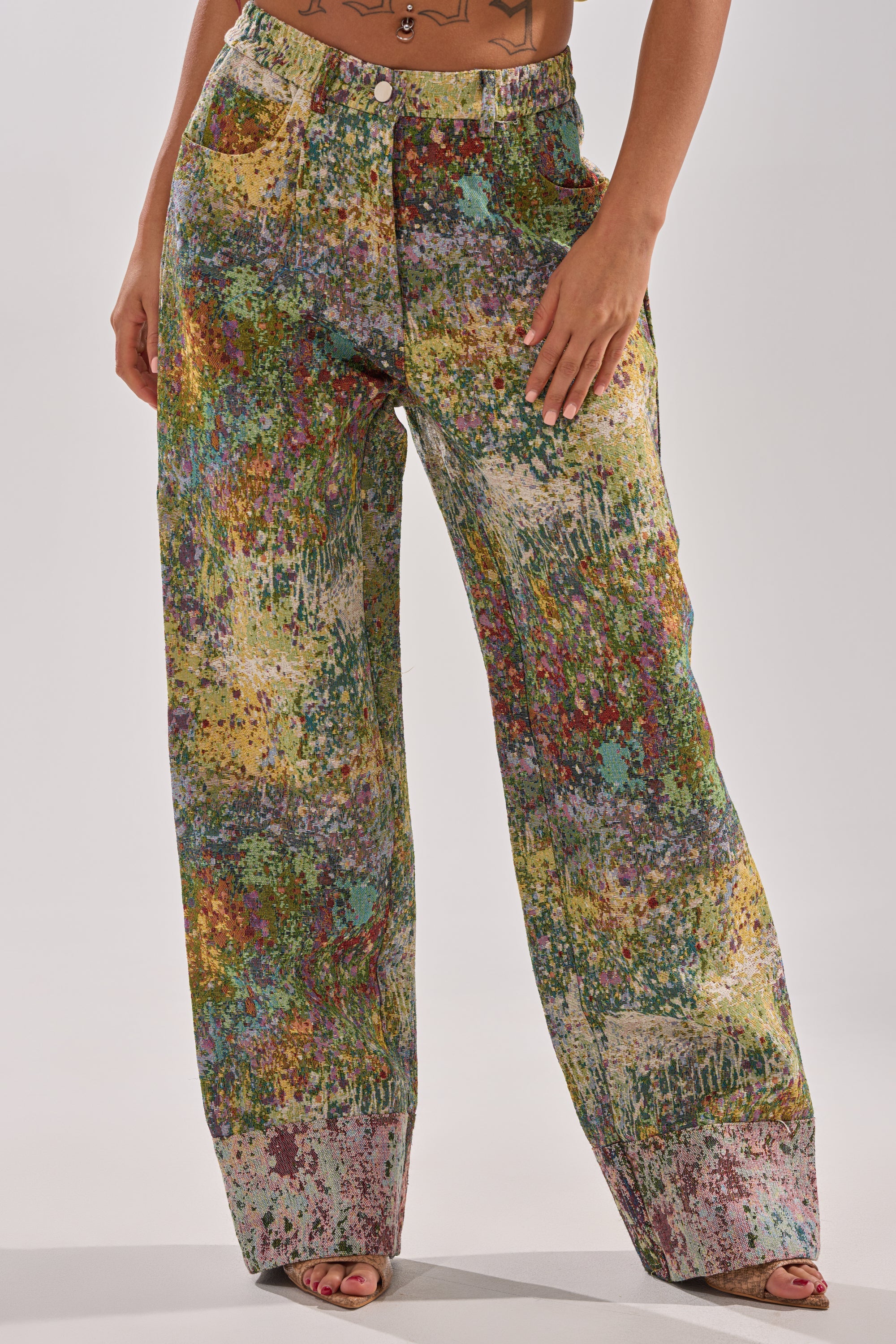 DEEP IN THE SEA BROCADE TROUSER