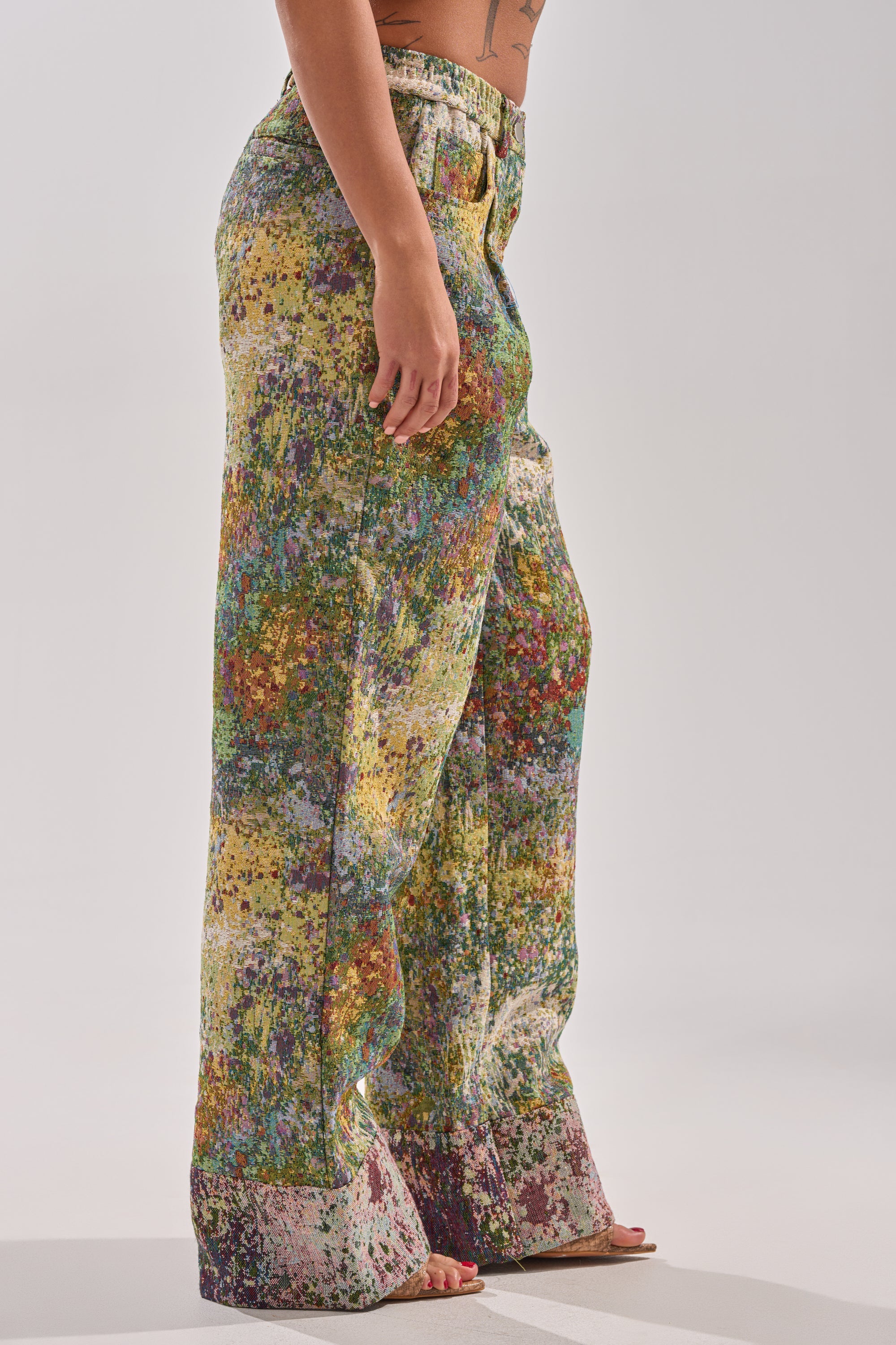 DEEP IN THE SEA BROCADE TROUSER