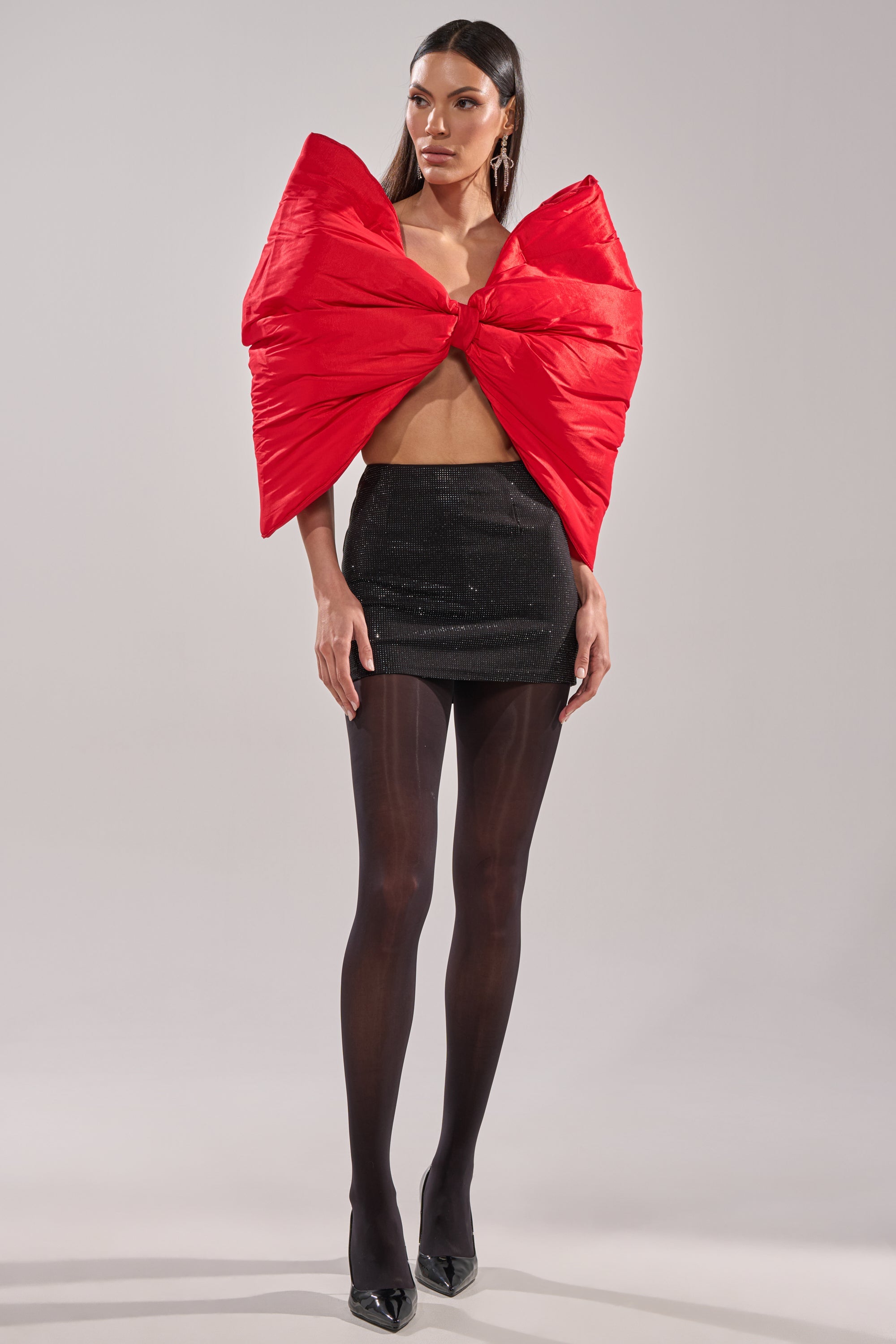 TOO HOT FOR YOU RHINESTONE MINI SKIRT