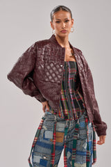 CHARLI PATCHWORK BOMBER