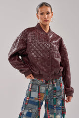 CHARLI PATCHWORK BOMBER