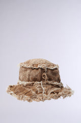 WITH IT DISTRESSED BUCKET HAT