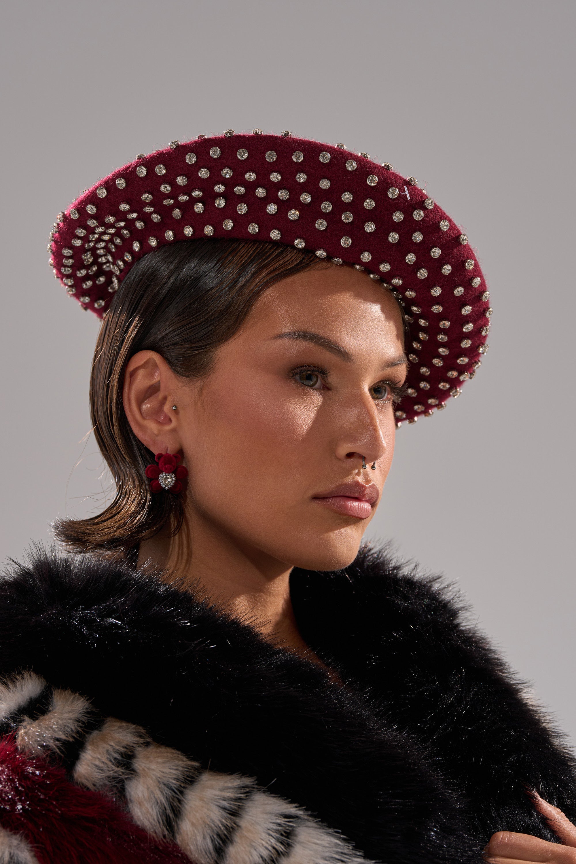 THE REAL RELATE EMBELLISHED BERET