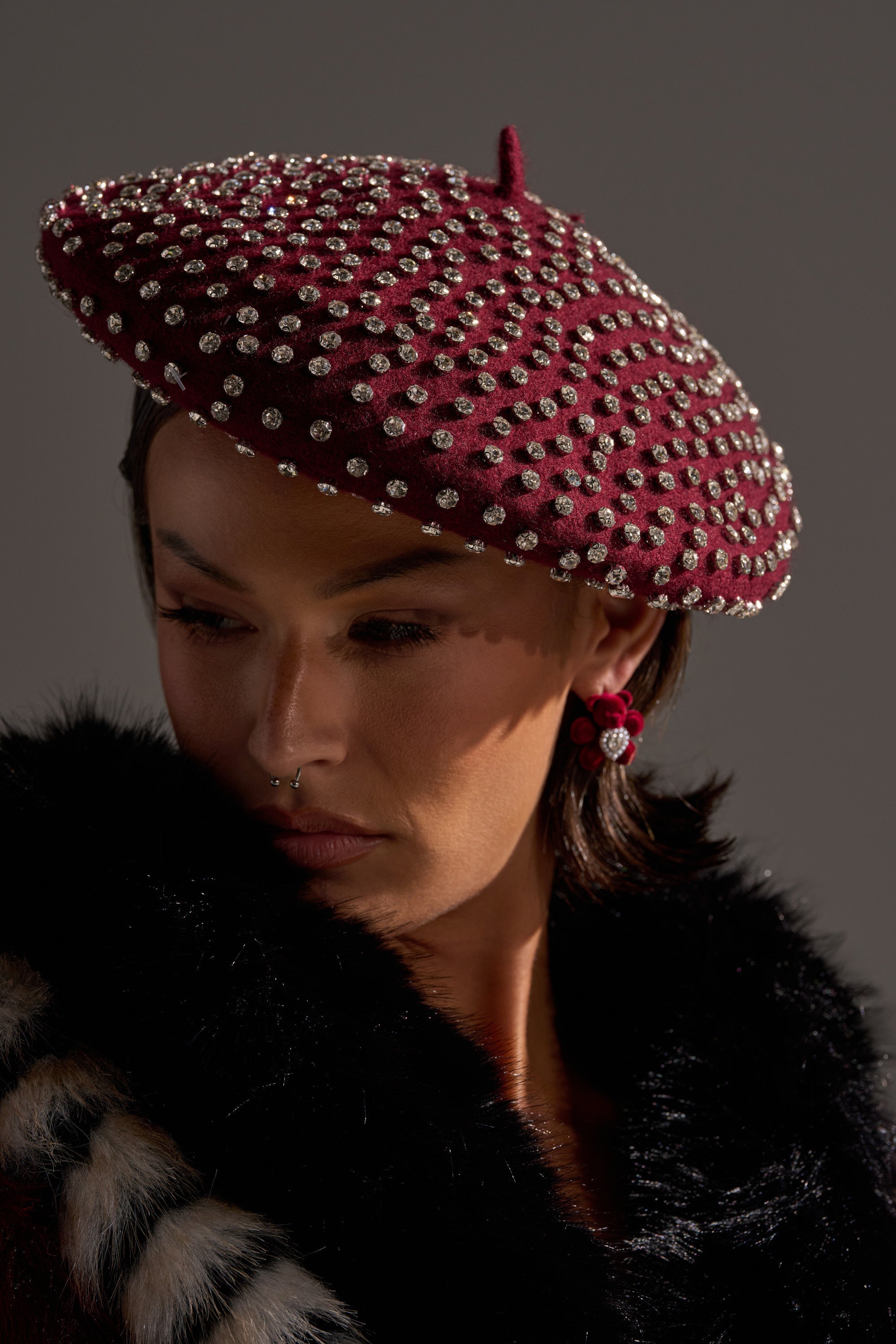 THE REAL RELATE EMBELLISHED BERET