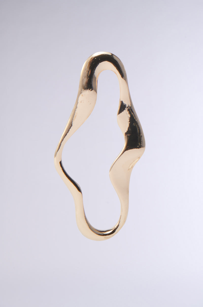 OUTTA SHAPE GOLD EARRING