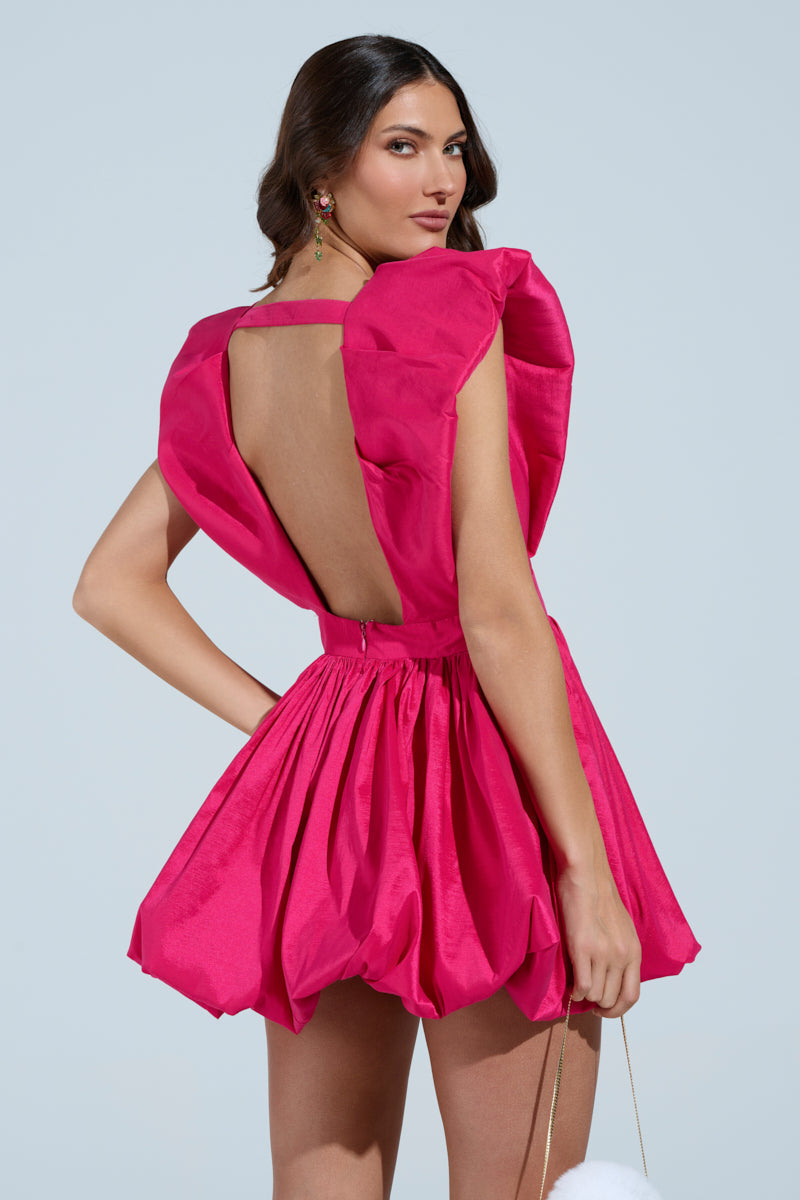 ONCE UPON A DREAM WOVEN MINI DRESS