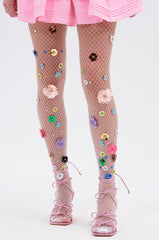 ITS POPPIN EMBELLISHED TIGHTS