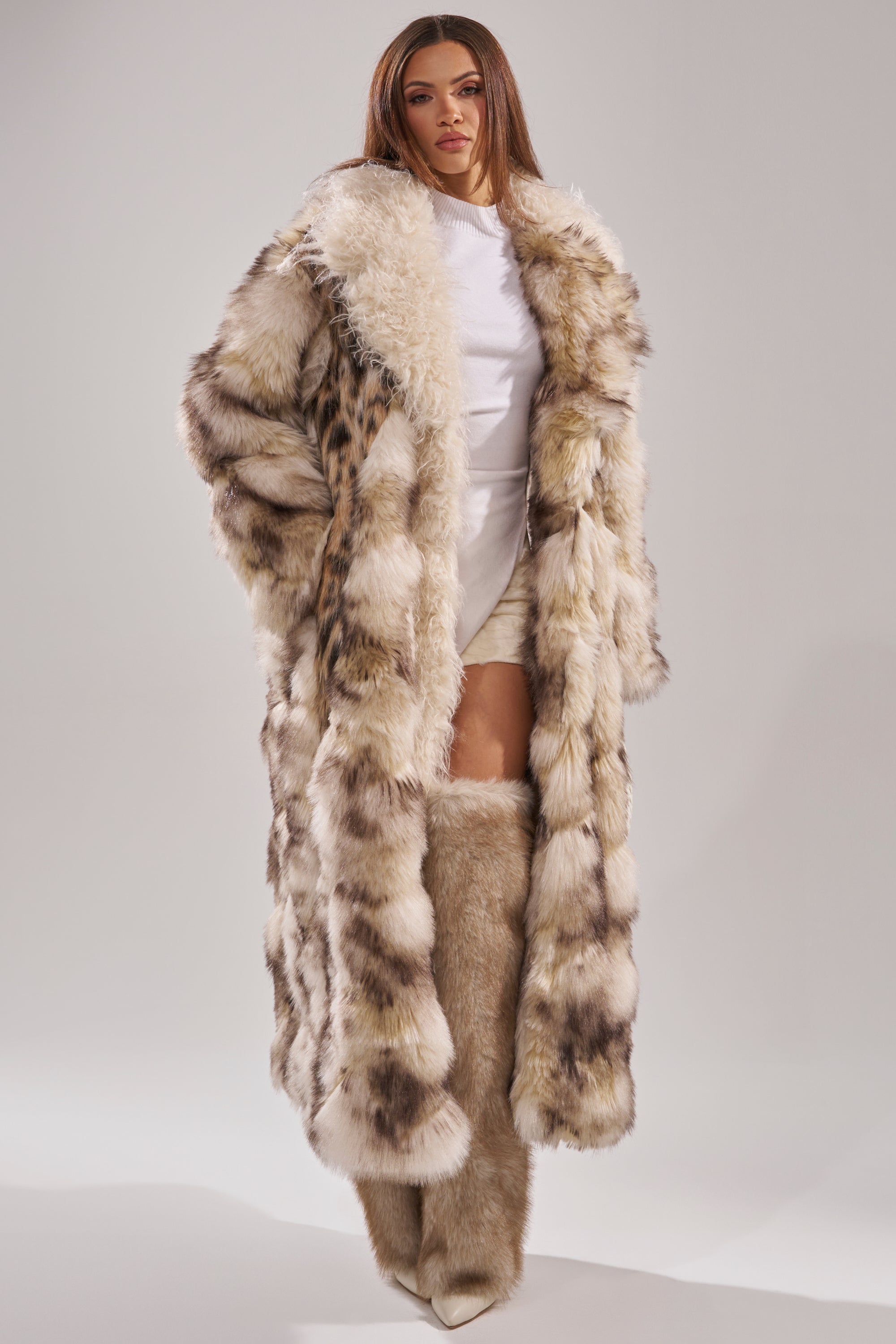PARK AVENUE PATCHWORK FAUX FUR