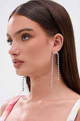 WATERFALL DANGLE EARRING IN SILVER