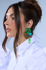 GREEN GLORY EARRING