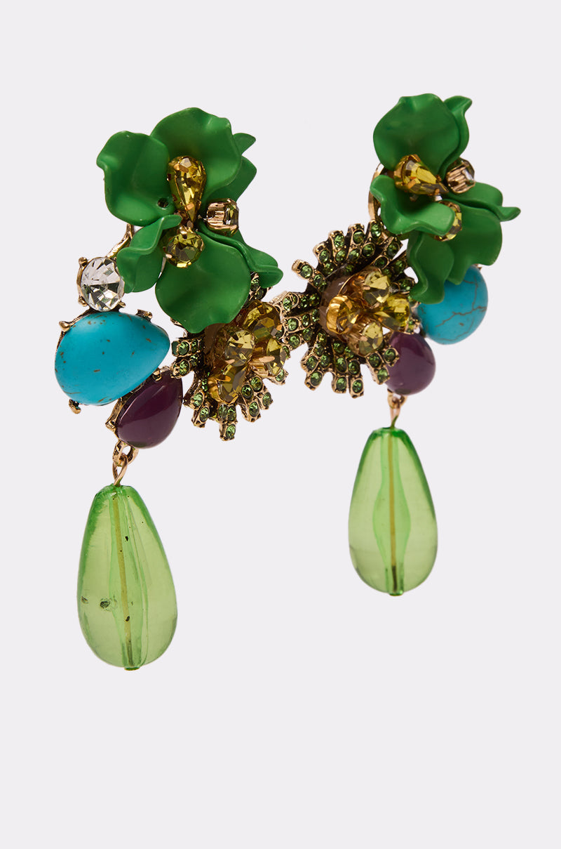 GREEN GLORY EARRING