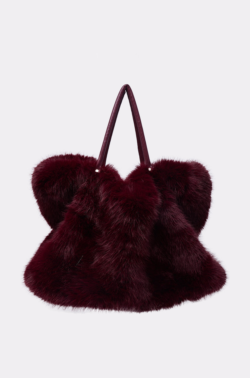 ALAIA FAUX FUR TOTE
