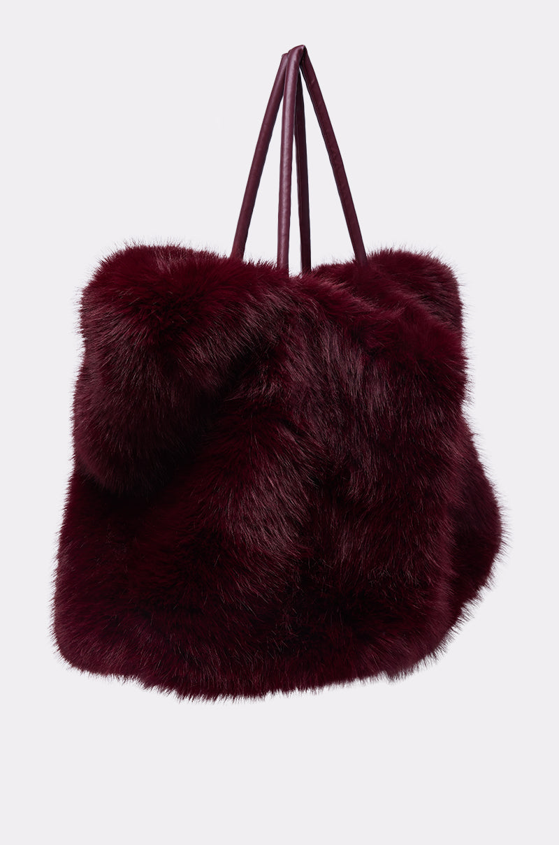 ALAIA FAUX FUR TOTE