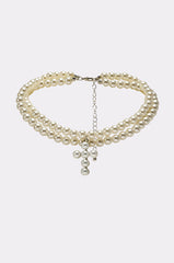 PEARL DREAMING CROSS CHOKER
