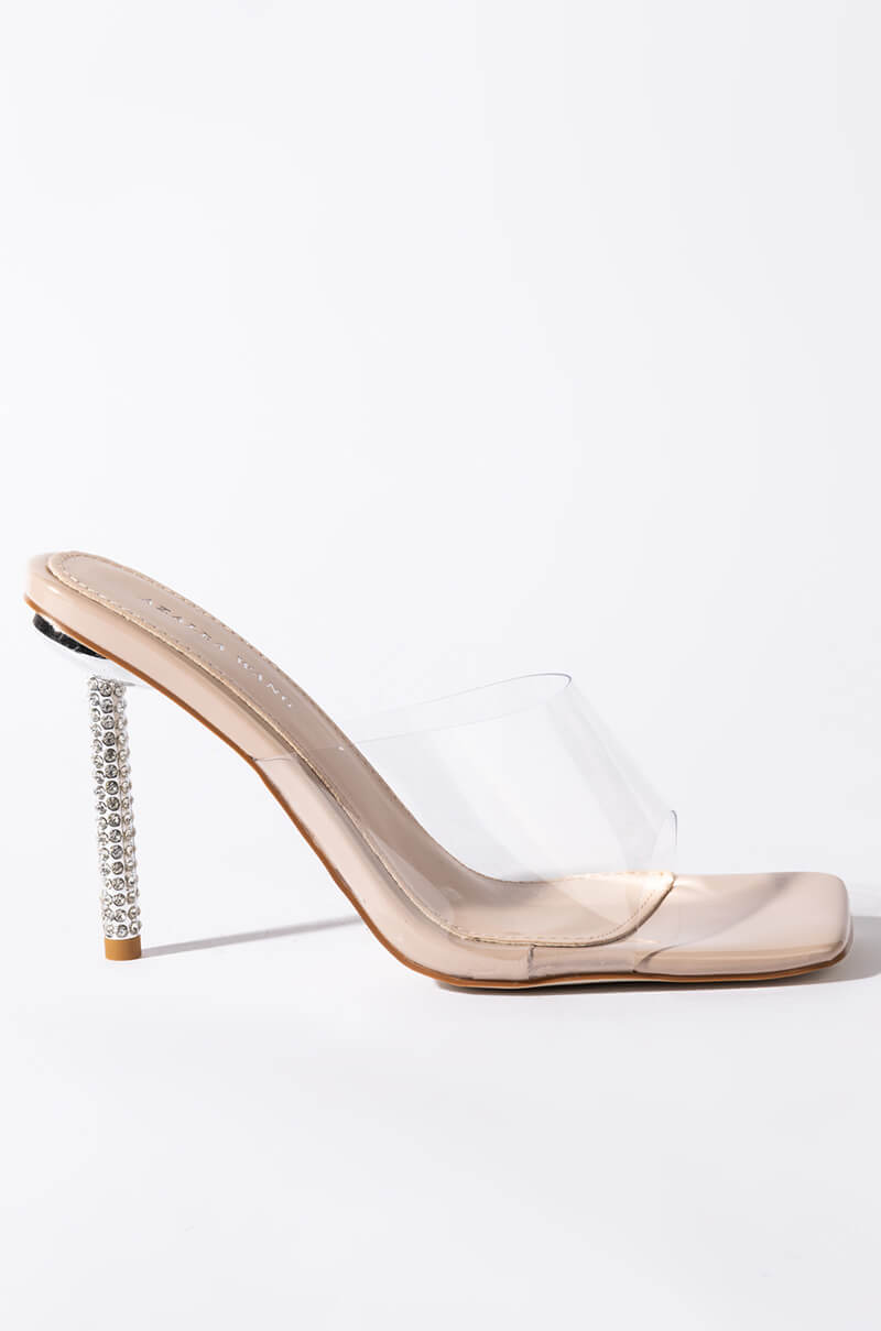AZALEA WANG JUST A FEELING STILETTO SANDAL IN NUDE